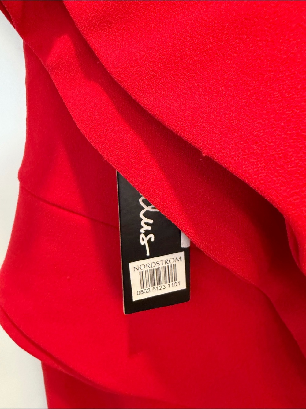 Lulus One-Shoulder Red Ruffle Gown - Picture 7 of 9